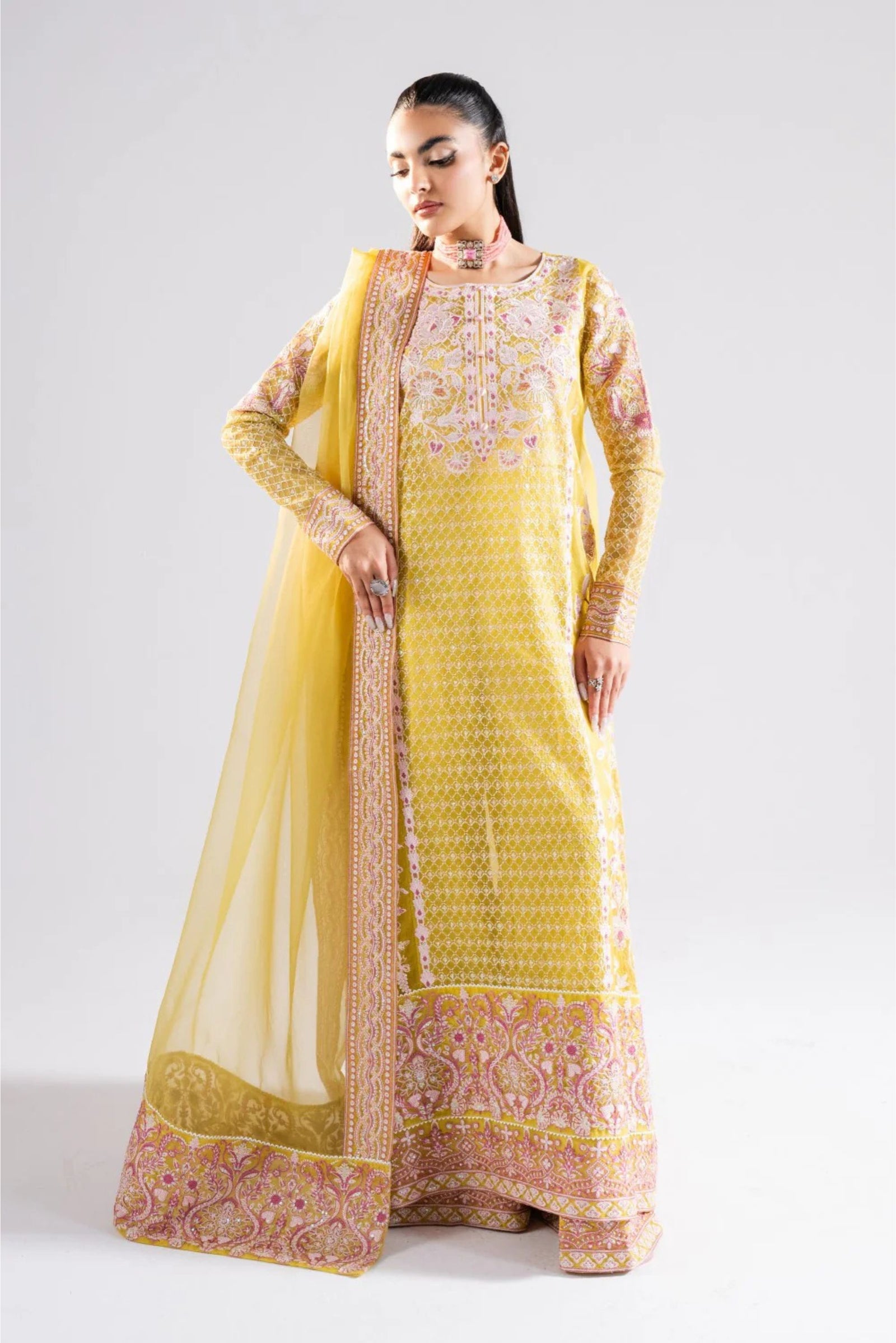 Mehndi wear Readymade Suit