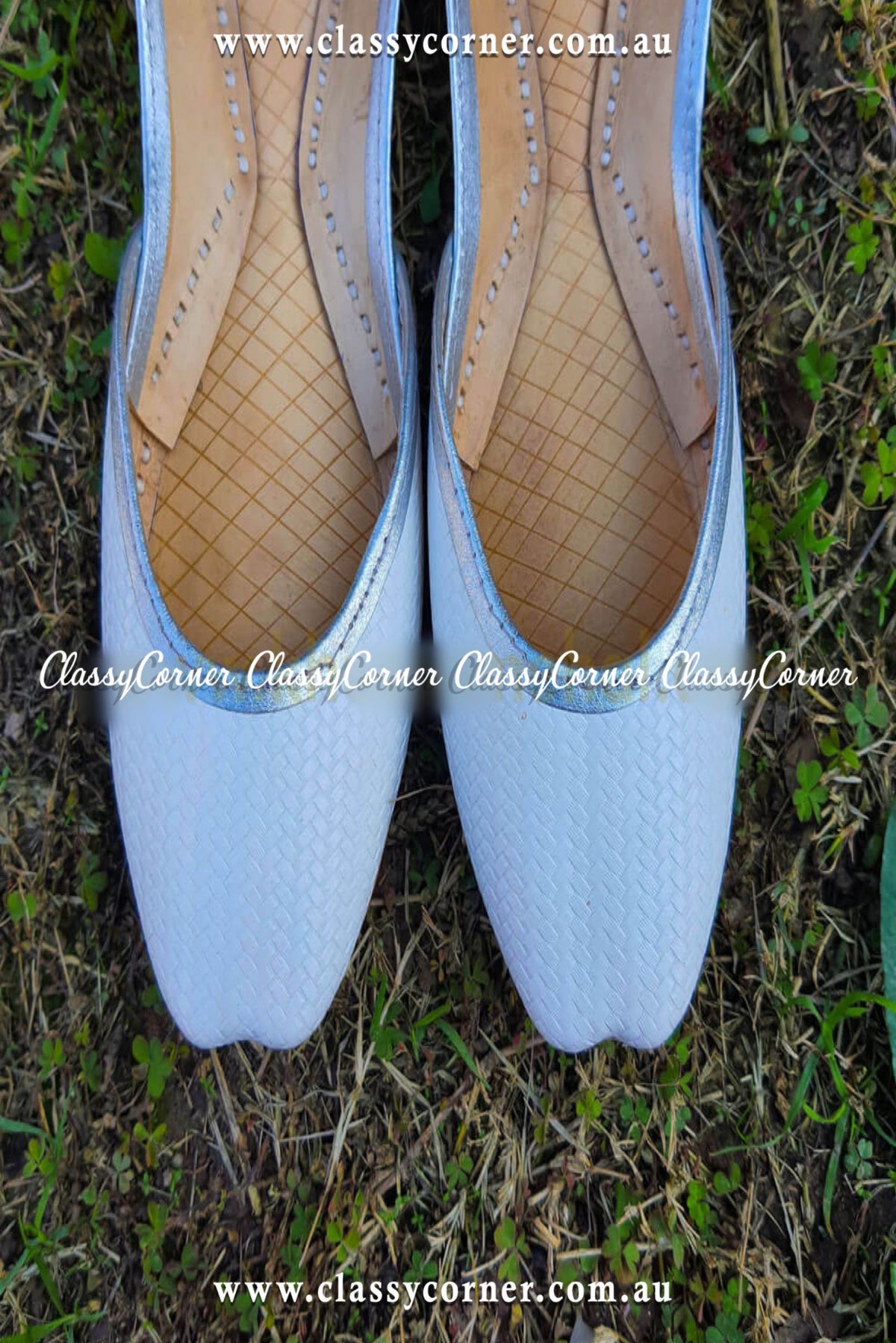 Sky Blue Formal Khussa - Classy Corner