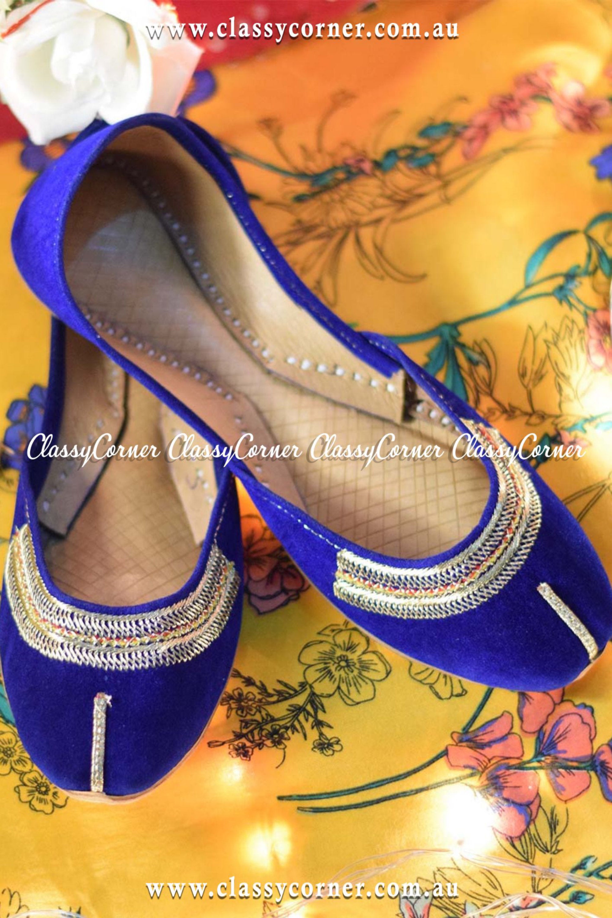 Velvet Party Wear Khussa - Classy Corner